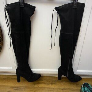 Unisa Black Suede over the knee Heeled Boots~7M